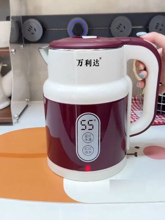 高端新款万利达不锈钢保温电热水壶#热水壶 #烧水壶 #厨房小家电 #电热水壶 #万利达热水壶