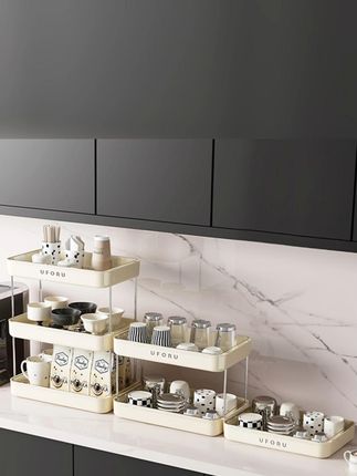 家里杯子多的准备这个双层沥水杯架放餐边柜,整齐美观拿取方便! #美观实用  #提升幸福感好物  #收纳神器  #双层沥水杯架  #杯架