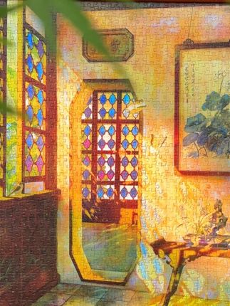 🤯拙政园「封神」的花窗也能被复刻出来!! 这一次,把苏州园林的花窗浪漫带回家 拙政园花窗拼图🧩琉璃花窗-1000片  画面取自拙政园爆火🔥卅六鸳鸯馆的琉璃花窗 蓝紫色琉璃镶嵌于海棠菱形窗棂中🧩  想象阳光透过窗格 在地面洒落一室蓝紫色光斑✨  随着日影移动 光影如流动的园林艺术动画🌛 而如今,这瞬息的浪漫被定格成拼图  🧩浮光跃金系列-琉璃花窗-1000片-分包 🔗👇  #toi图益 #琉璃花窗 #园林花窗 #国风拼图 #花窗拼图