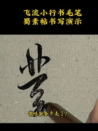 适合写蜀素帖等二王一路经典书风的小行书作品笔 #书法 #行书 #毛笔 #兼毫毛笔