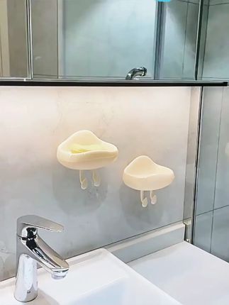 免打孔壁挂肥皂盒,可爱高级还沥水,卫生间必备! #多功能肥皂盒 #卫生间收纳 #免打孔安装 #免打孔好物 #可爱肥皂盒