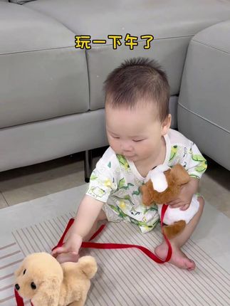 玩具狗狗会动儿童玩具电动真毛绒的电子会走路会叫的宠物狗女孩 #玩具狗狗 #儿童玩具 #推荐