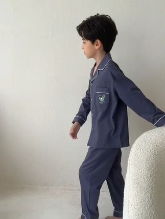 小孩哥宅家日常,成全宝贝的不将就,首选我们家的纯棉睡衣 #秋季新款#高品质童装#儿童睡衣家居服#谁穿谁好看系列