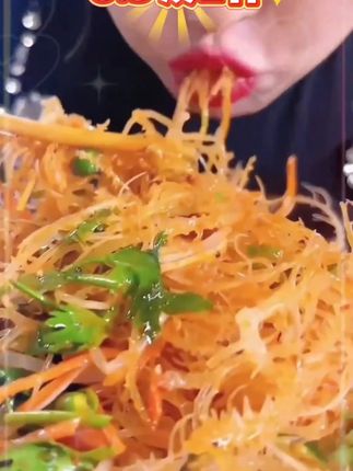 正宗龙须菜石花菜半干盐渍马尾藻海发菜海藻新鲜营养头茬凉拌菜#龙须菜