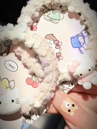 可爱卡通kt猫发绳彩色发圈少女甜美编织头绳高弹力皮筋头饰发饰#好物分享 #好物种草
