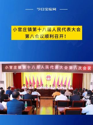 小官庄镇第十八届人民代表大会第八会议顺利召开!