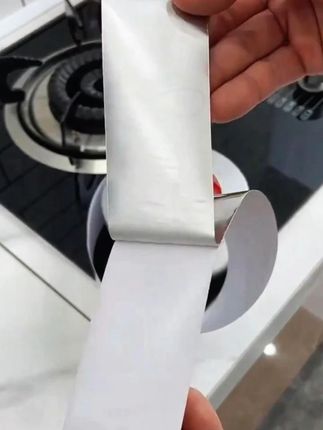 厨房溅油,台面橱柜缝隙难清洗,就用这个铝箔胶带,好用易操作! #厨房好物 #防油贴纸 #防油