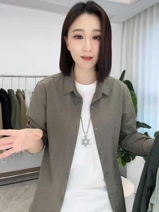 休闲秋季男士新款衬衫长袖时尚轻薄纯色简约休闲通勤衬衣 #男装 #男士穿搭 #品质男装 #衬衣控 #男士衬衫