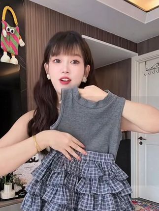 女童套装夏季2025新款儿童又酷又飒穿搭短裙女孩大童夏装潮酷薄款