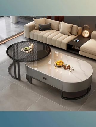 #岩板茶几  #岩板茶桌  #现代轻奢茶台推荐  #茶几  #美观实用