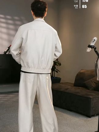 男款夹克轻奢简约风开衫外套休闲百搭#ootd穿搭#男生穿搭#今天穿什么#夹克外套#潮牌