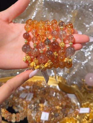 戴这样的手串不要太顺!#天然水晶 #手串 #珠宝首饰 #水晶手串