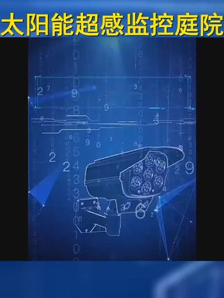 太阳能庭院灯人体感应防贼照明灯