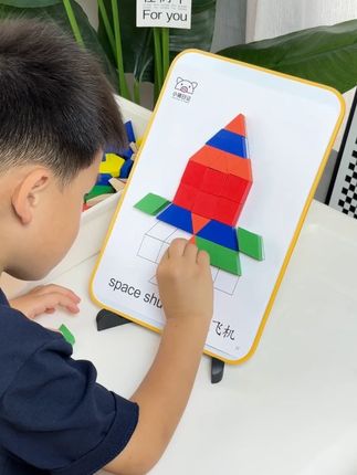 暑假了 给孩子安排一套磁力几何七巧板吧 锻炼孩子的专注力和逻辑思维能力还可以培养数感能力 #益智玩具 #益智玩具 #动手动脑 #儿童思维训练 #专注力培养