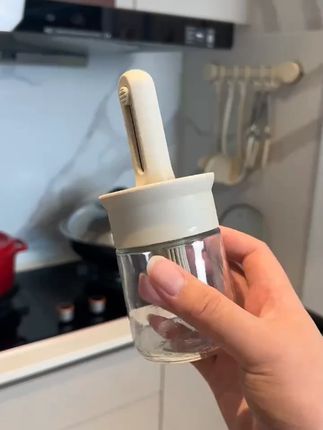 油刷油瓶一体玻璃油刷壶可伸缩家用硅胶刷油刷子耐高温抹油烧烤刷#油刷油瓶 #油刷油瓶一体 #玻璃油刷壶 #烧烤刷 #硅胶刷
