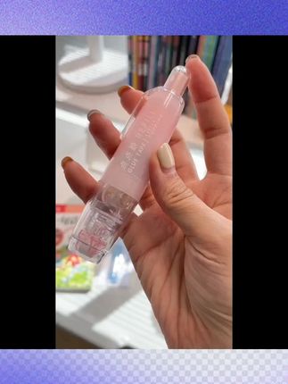 按动点点胶修正带式大容量可换替芯儿童双面胶水笔高粘度无痕手账式点胶笔立式笔型透明点点胶学习专用文具 #学习资料 #学习用品