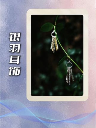 银羽耳饰 #王璇原创设计 #穿搭 #品质女装 #美出高级感
