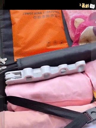 可折叠5孔晾衣架出差旅行便携,酒店室内晾晒衣服很方便还不占地方! #多功能折叠衣架# 实用省空间 #神奇架子