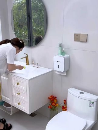 卫生间纸巾盒防水厕纸盒置物架壁挂卷纸抽纸盒多功能收纳盒厨房#卫生间纸巾盒 #防水纸巾盒 #多功能收纳 #壁挂纸巾盒 #厨房好物