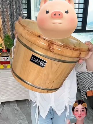 百年正和泡脚桶木桶香柏木泡脚木盆家用足浴盆洗脚盆洗脚桶三伏天
