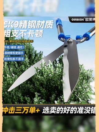 多功能园林园艺剪草坪修剪篱笆绿篱茶树剪专业树枝园林手动大剪刀 #园林工具 #园艺大剪刀 #修枝剪 #高性能实用工具 #果树修剪