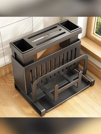 #厨房刀架 #刀架   厨房刀架置物架放菜刀筷子砧板锅盖菜板多功能刀具一体收纳架#架置物 #收纳架 #多功能收纳架