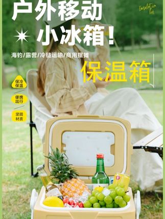 5升保温箱商用车载家用电动车摆摊10升冷藏箱30升露营大容量20升#保温箱 #露营 #保温箱冷藏箱 #户外保温箱冷藏箱 #冷藏箱