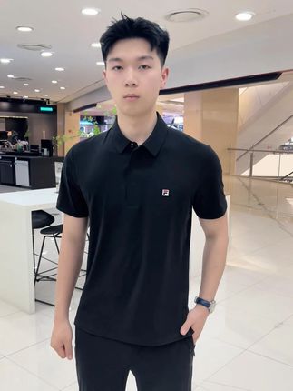 斐乐夏季新款商务休闲POLO衫,上身百搭不挑人 #夏季新款 #短袖t恤 #品质男装 #穿polo衫的男人 #显瘦穿搭