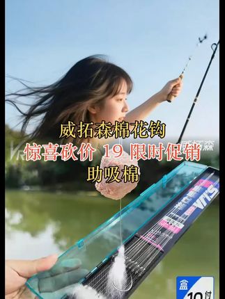 威拓森棉花钩伊势尼子线双钩助吸棉成品弹簧钩鱼钩鲢鳙钓组新关东 #威拓森 #伊势