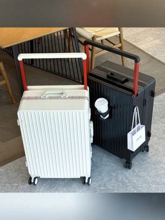 新款多功能宽拉杆行李箱加厚铝框拉杆箱时尚耐磨旅行箱密码箱皮箱 #行李箱 #旅行箱 #开学行李箱 #大学生行李箱 #拉杆箱