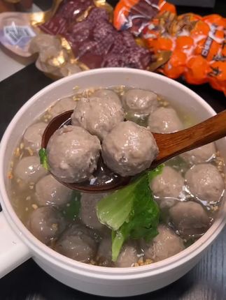 正宗潮汕手打牛肉丸含肉量≥90%关东煮冻品火锅麻辣烫半成品丸子