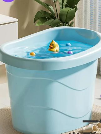 #郝劭文推荐 婧麒宝宝洗澡桶家用浴桶大号可坐儿童泡澡桶小孩游泳桶加厚洗澡盆#洗澡桶 #浴桶 #宝宝浴桶 #儿童洗澡桶