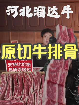 牛排块 断骨连肉5斤牛肋排 生鲜冷冻 商用 牛肋排原切牛排骨 #牛排骨 #牛肋排 #原切牛排骨 #生鲜 #好物分享