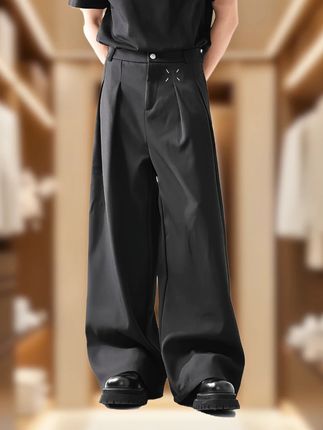 #男装西裤 #阔腿西裤 #休闲裤 #垂感直筒裤 #痞帅男装