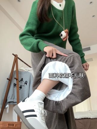 天呐!这条糯米裤的面料真的惊到我了啊姐妹们~ #糯米裤 #花苞裙裤 #今天穿什么 #小众设计感