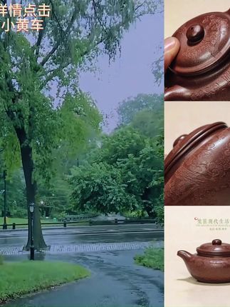 梵匠130g薄胎紫泥·(梅花)仿古壶 200cc容量手制经典
