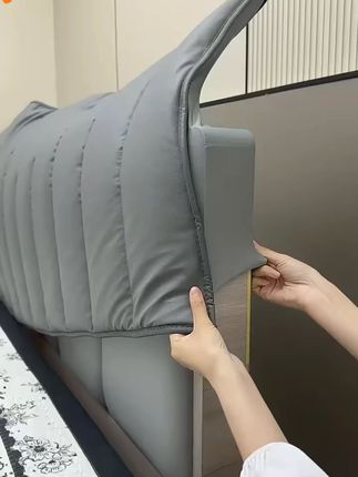 新款2025年科技布床头罩套简约现代轻奢风防污免洗易打理#床头罩 #防污免洗 #现代轻奢风 #卧室好物 #家居装饰