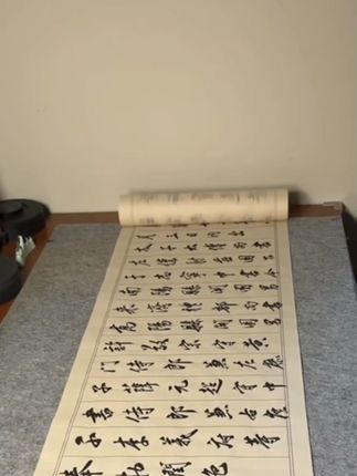 加厚仿古竖格状元笺长卷宣纸书法专用纸毛笔字练习临帖作品创作用#长卷宣纸 #宣纸 #书法专用纸 #书法宣纸 #书法专用宣纸