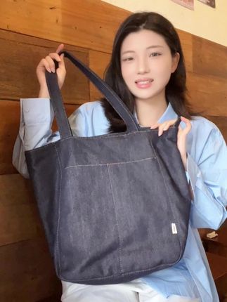 牛仔百搭!可以天天背的大容量托特包 #SoBag手作包包 #百搭气质女包 #帆布包 #布袋子 #包包推荐