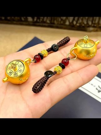 黄铜把把壶手把件马上胡可旋转盖子迷你小铜壶麻将神器把把胡手#把把壶手把件#把把壶#麻将把把壶#手把件#把把胡
