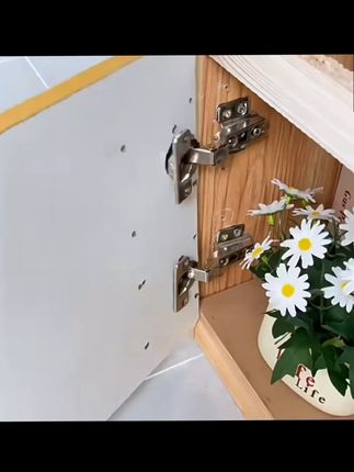 抢! 8片送48个螺丝 不锈钢合页修复板柜门合页安装板合页修复器