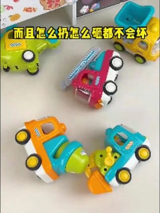 谷雨儿童小汽车声光工程车男女小车炫酷小7-12谷雨玩具车#玩具推荐 #小汽车 #哄娃神器解放双手