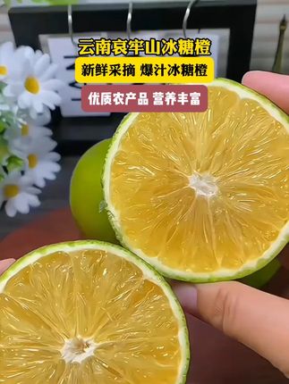 #新鲜采摘 #爆汁 #冰糖橙 #营养丰富 #云南冰糖橙