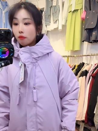 2025款棉服女短款加厚一体棉小个子韩版宽松连帽冲锋衣时尚外套