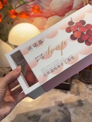 荔枝香皂仿真水果造型肥皂创意手工植物皂伴手礼送人沐浴洗手皂