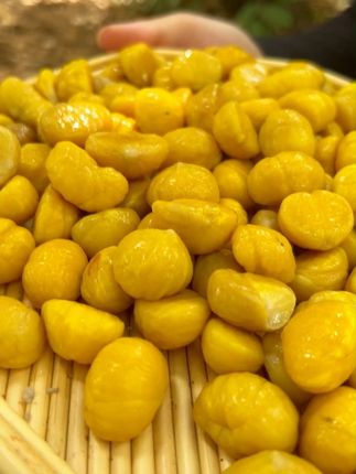 软糯香甜,颗颗饱满,咱们沂蒙山正宗老树油栗仁,个个是这种品质,喜欢的姐妹尝尝看#油栗仁 #板栗 #优质农产品