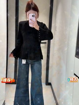 遮肚子还显腰细的针织上衣 !气质好看又百搭 才几十块钱! #牛仔裤 #无限回购的宝藏单品 #微胖穿搭 #肉肉女孩穿搭 #大码穿搭