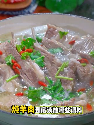 炖羊肉到底要放什么调料? #盐池滩羊 #羊肉 #真材实料才能做出好味道 #边塞风盐池滩羊