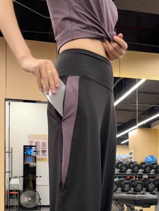 跑步“我爱舒服的晚风和自由的自己” #运动裤 #显高显瘦显腿长 #健身穿搭 #秋季新款 #初秋穿搭