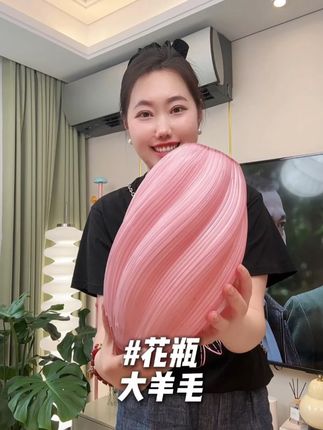 大号简约麦芽糖家居玻璃花瓶大号插花鲜花仿真花器客厅餐桌摆件 #好物推荐🔥 #居家必备 #种草好物 #夏季必备